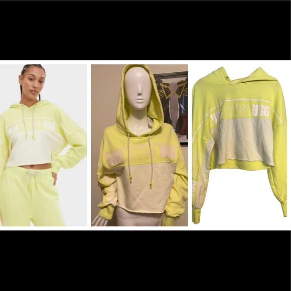 🆕💛UGG RTW COLLECTION CROP HOODIE💛🆕 - Picture 2 of 9